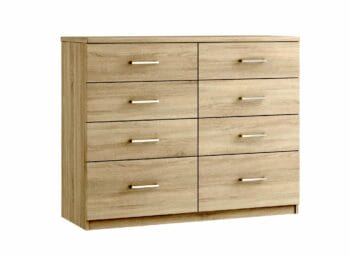 Modena 8 Drawer Twin Chest (Inc. two deep drawers)