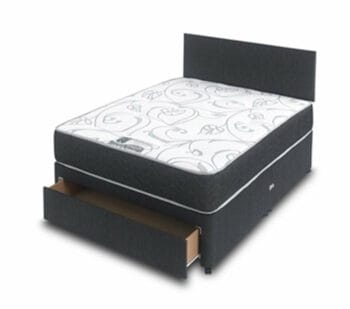 Orchid Divan Bed with Headboard and End Drawer