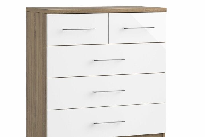 Catania 6 Drawer Twin Chest (Inc. two deep drawers)
